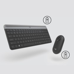 Buy SLIM WRLS KEYBOARD MOUSE COMBO - MK470 - Graphite, 2.4 GHz Wireless, Swiss Q... in Cyprus, Nicosia, Limassol, Larnaka, Pafos