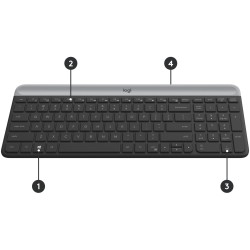 Buy SLIM WRLS KEYBOARD MOUSE COMBO - MK470 - Graphite, 2.4 GHz Wireless, Swiss Q... in Cyprus, Nicosia, Limassol, Larnaka, Pafos