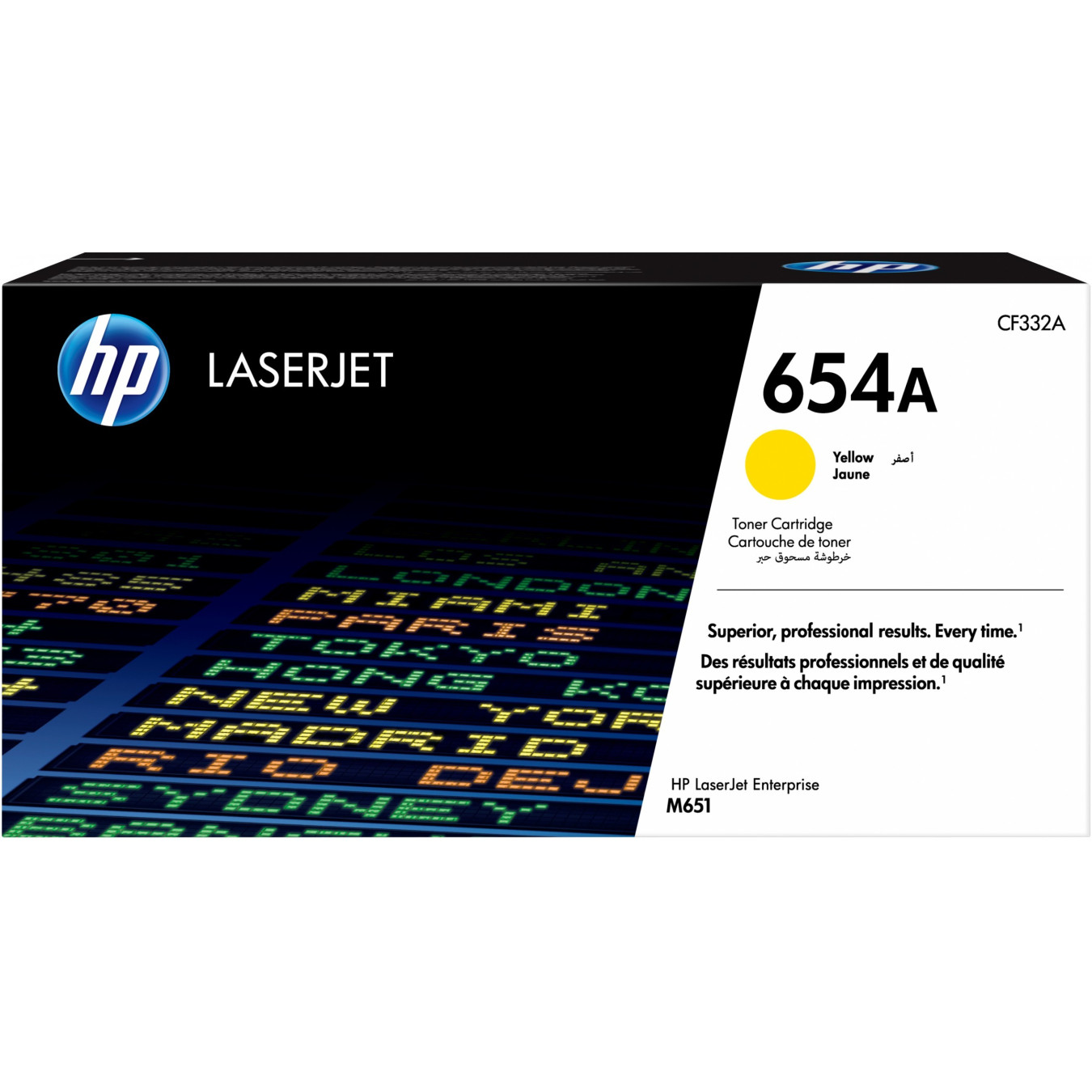 HP 654A Original Toner Cartridge - CF332A - Yellow, Standard Yield, 15000 pages, 1-pack — Buy in Cyprus with Fast Delivery