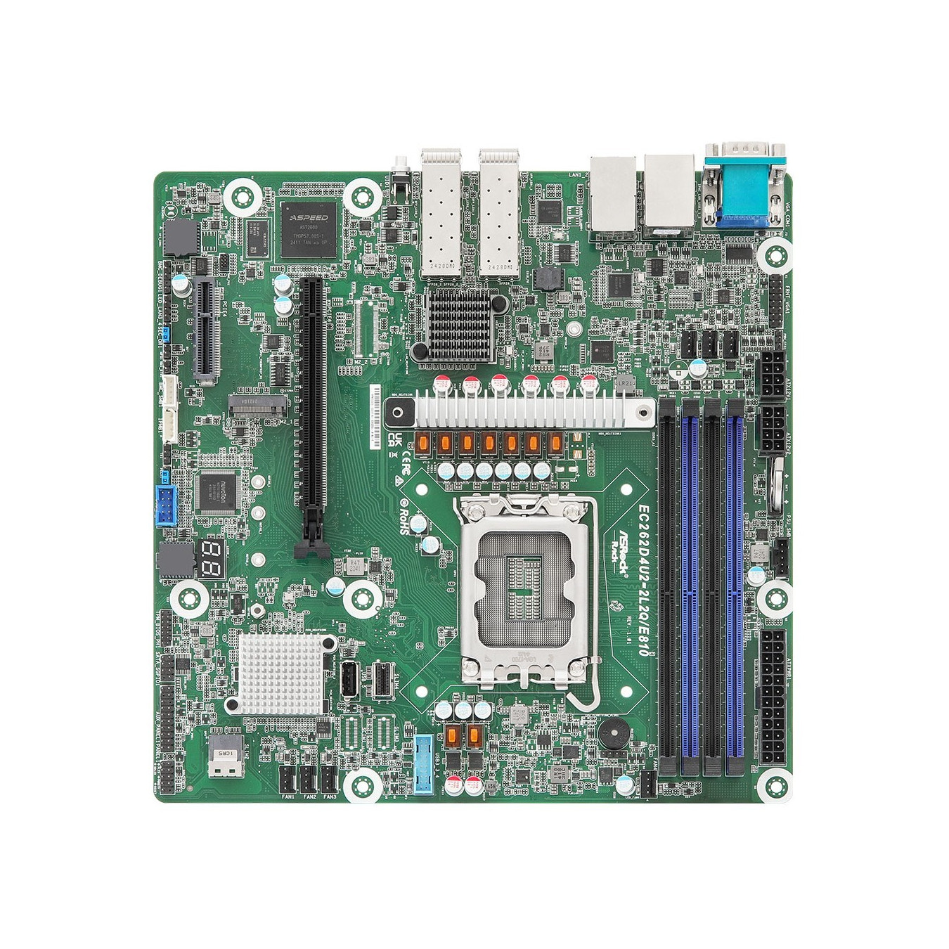 ASRock Mainboard - EC262D4U2-2L2Q - LGA1700 DDR5 Micro-ATX — Buy in Cyprus with Fast Delivery