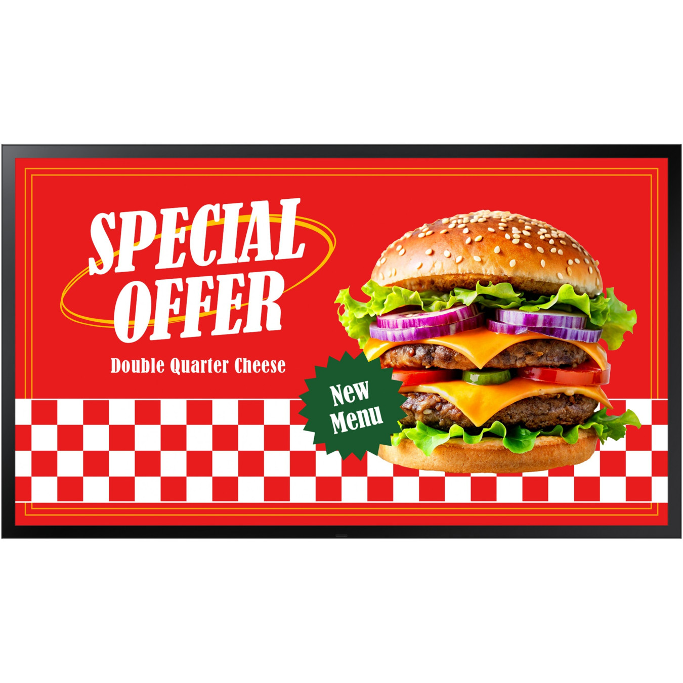 Samsung Smart Signage - OH55DX - 55in Black VA LCD, Outdoor IP56, 24/7, Tizen OS, BT, 2x HDMI 2.0