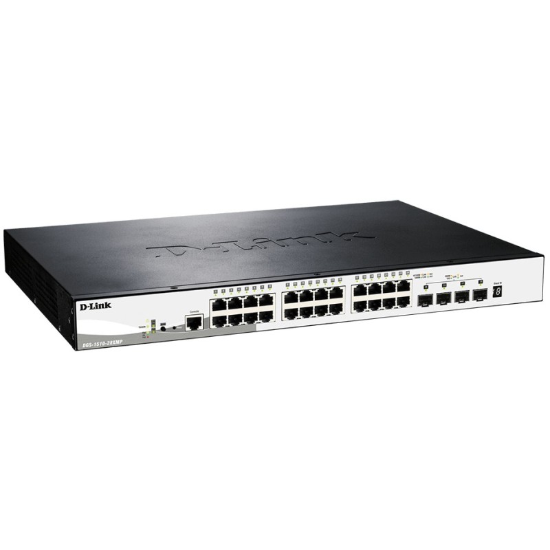 Buy 28-Port PoE+ Gigabit Smart Managed Switch - DGS-1510-28XMP - Black/Gray, 24x... in Cyprus, Nicosia, Limassol, Larnaka, Pafos
