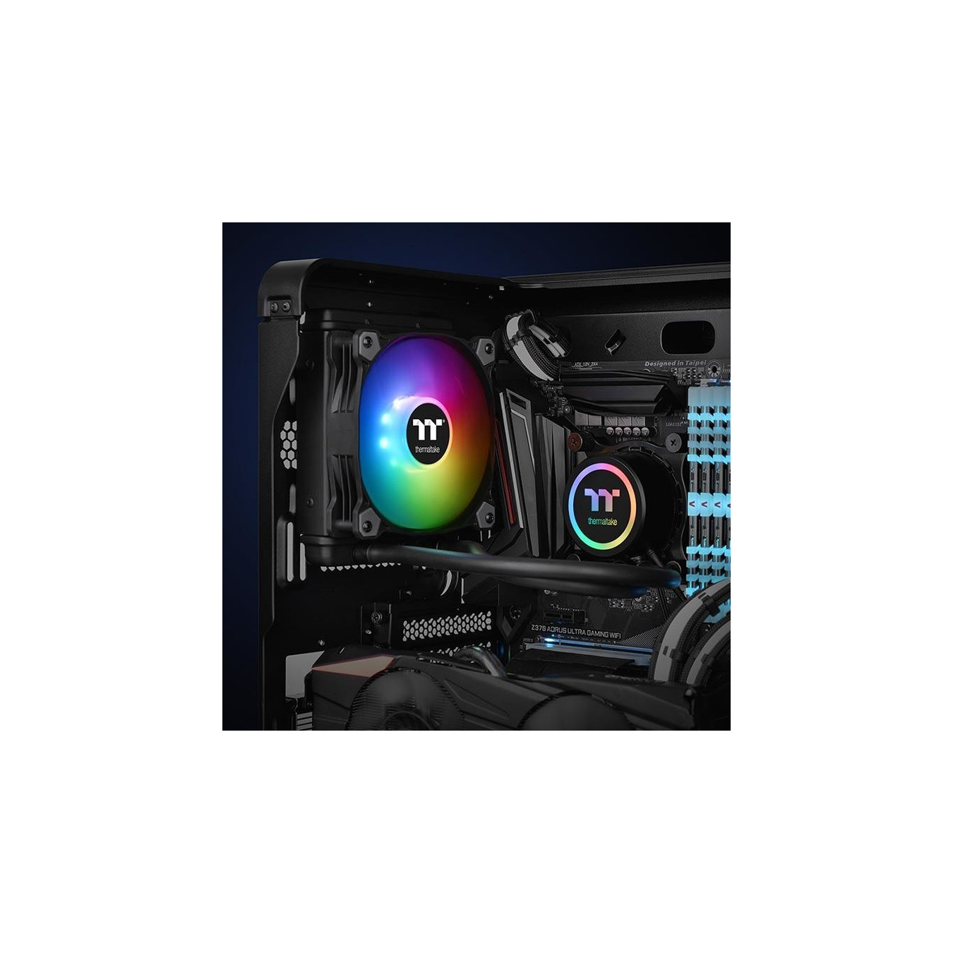 Thermaltake Water 3.0 120 ARGB Sync - FMx.AM3.115x.2011 - 120mm AIO CPU Cooler, Black, ARGB — Buy in Cyprus with Fast Delivery