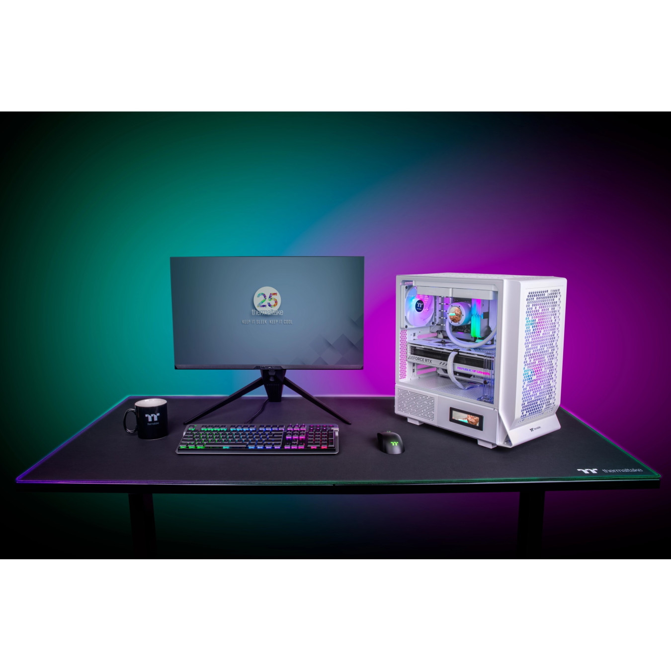 Thermaltake Ceres 330 TG ARGB Snow White - Ceres 330 - Snow White — Buy in Cyprus with Fast Delivery