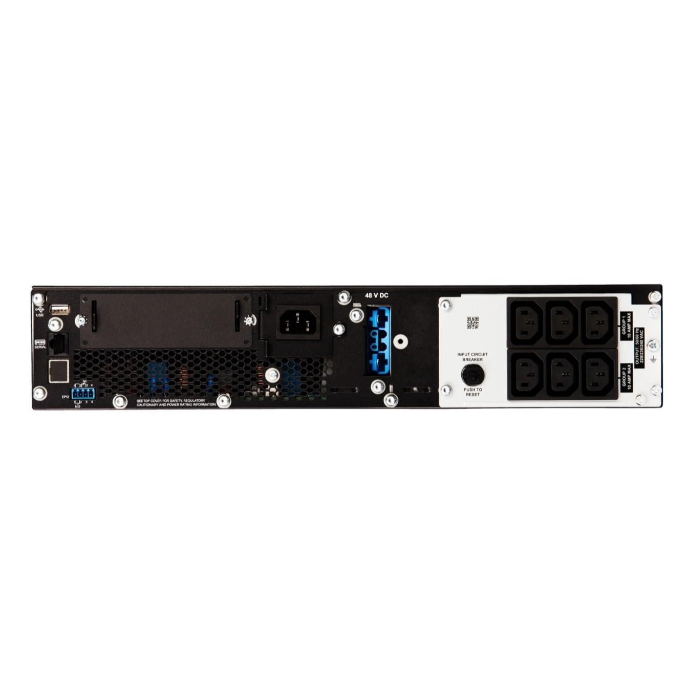 APC Smart-UPS SRT 1500VA RM - SRT1500RMXLI-NC - Black, 6x IEC C13, Online Double-Conversion, Rackmount