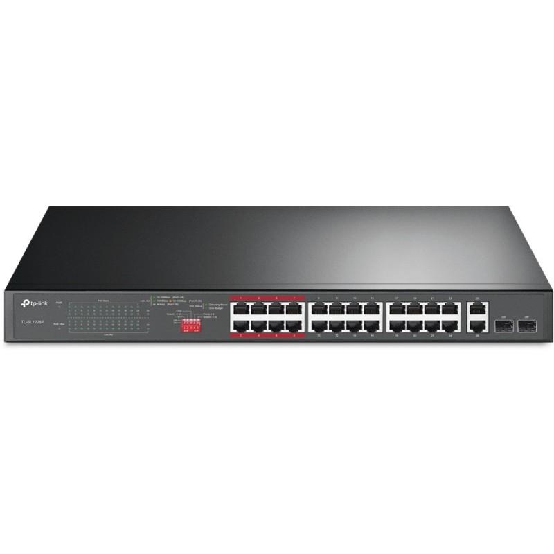Buy TP-Link TL-SL1226P - 26-Port Gigabit PoE Unmanaged Switch, 1U Rackmount, Grey in Cyprus, Nicosia, Limassol, Larnaka, Pafos