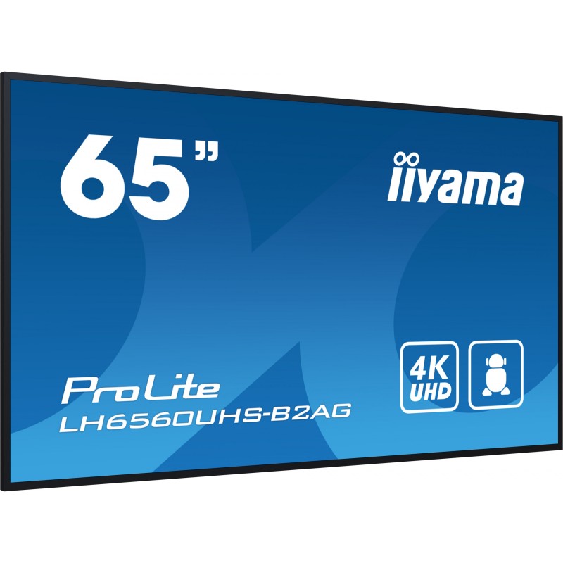 Buy IIYAMA 65-inch 4K Digital Signage - LH6560UHS-B2AG - Black LED, Android 11, ... in Cyprus, Nicosia, Limassol, Larnaka, Pafos