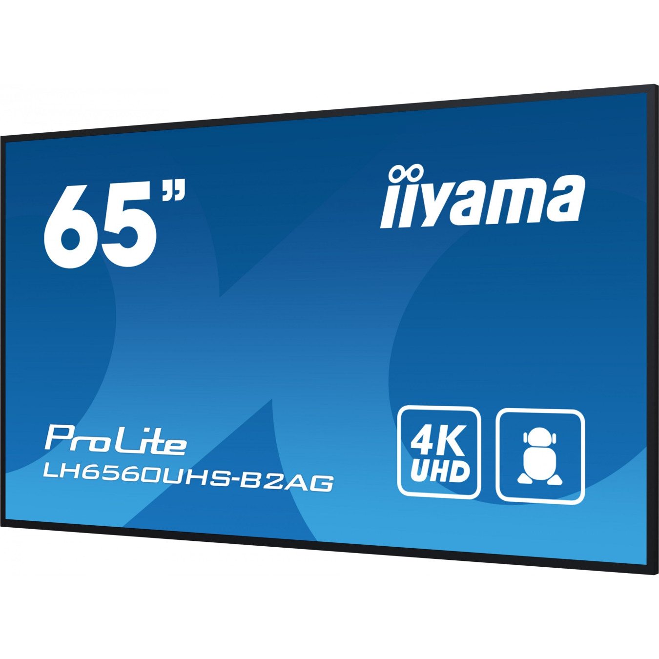 IIYAMA 65-inch 4K Digital Signage - LH6560UHS-B2AG - Black LED, Android 11, 3xHDMI, 2xUSB, 2xSpeakers