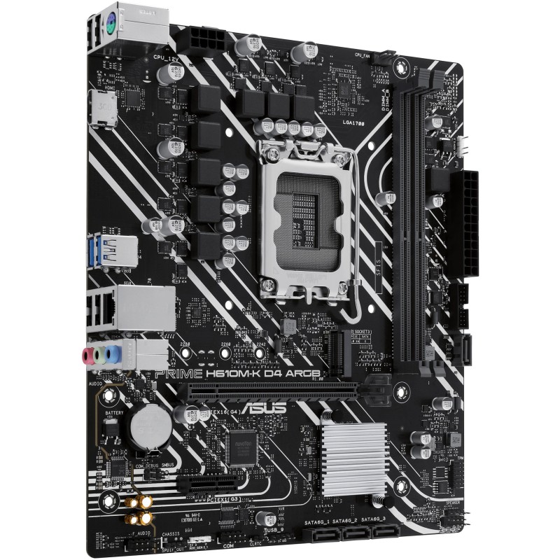Buy ASUS PRIME H610M-K D4 ARGB - H610M-K - ARGB, LGA1700, DDR4, Micro-ATX in Cyprus, Nicosia, Limassol, Larnaka, Pafos
