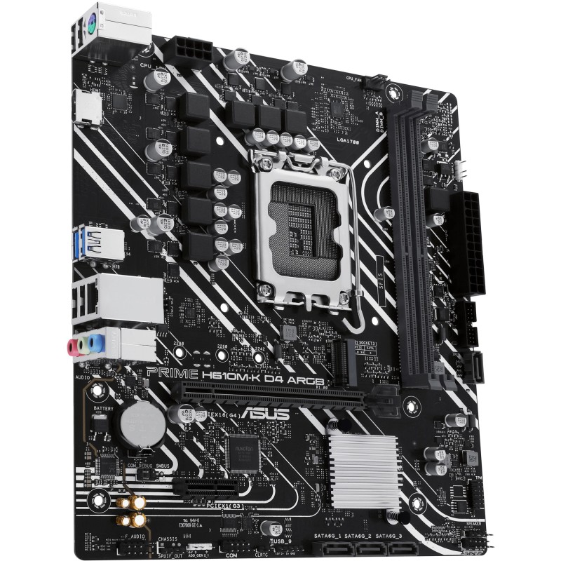 Buy ASUS PRIME H610M-K D4 ARGB - H610M-K - ARGB, LGA1700, DDR4, Micro-ATX in Cyprus, Nicosia, Limassol, Larnaka, Pafos
