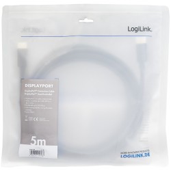 Buy Logilink DisplayPort Cable DP Male to DP Male 8K 60 Hz 5m - CV0139 - Black in Cyprus, Nicosia, Limassol, Larnaka, Pafos