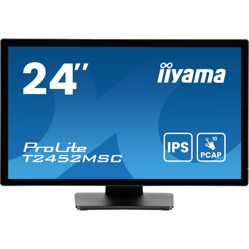 Buy iiyama ProLite T2452MSC-B1AG - 23.8" Touchscreen IPS Monitor, Full HD, 10pt ... in Cyprus, Nicosia, Limassol, Larnaka, Pafos