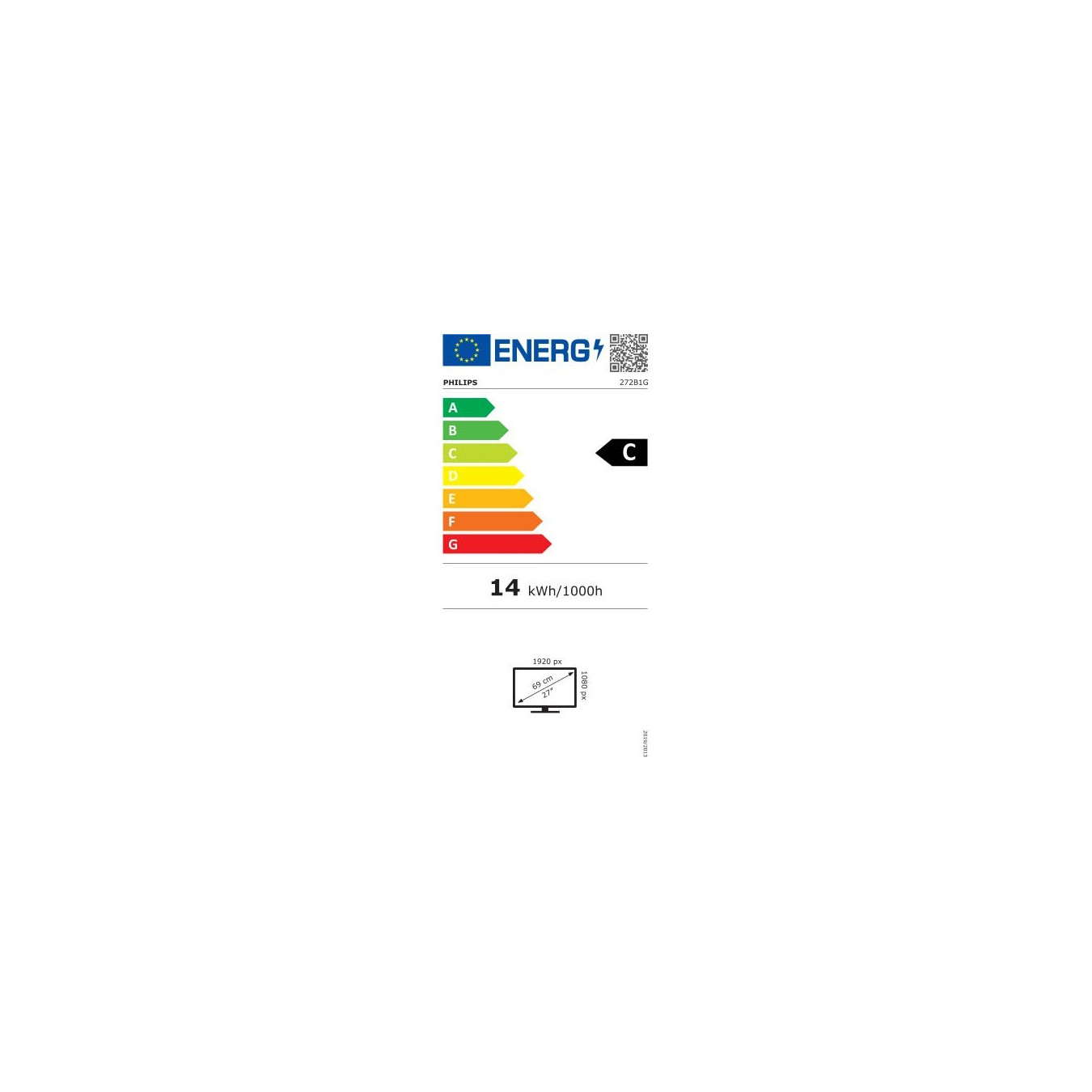 Philips 272B1G - 27" IPS Full HD (1920x1080) 75Hz Monitor - Black, DVI/HDMI/DP, 4xUSB-A — Buy in Cyprus with Fast Delivery