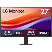 LG 27U421A-B - 27" Curved FHD VA Monitor - 1920x1080, 100Hz, 5ms GTG, HDR10, sRGB 99%, Black
