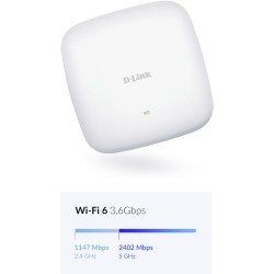 Buy D-Link DAP-X2850 - AX3600 Wi-Fi 6 Dual-Band PoE Access Point - White, 4x Int... in Cyprus, Nicosia, Limassol, Larnaka, Pafos