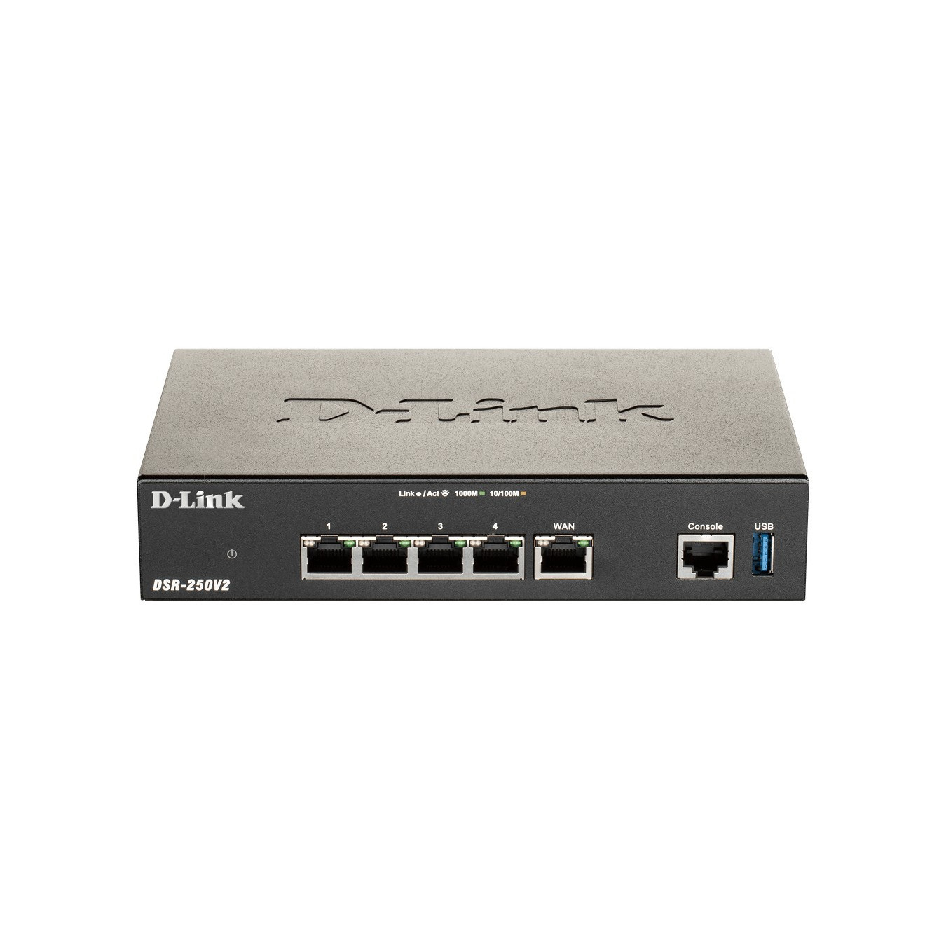 D-Link DSR-250V2 - VPN Security Router - Black, 5x GbE LAN, 1x USB 3.0, 75 VPN tunnels — Buy in Cyprus with Fast Delivery