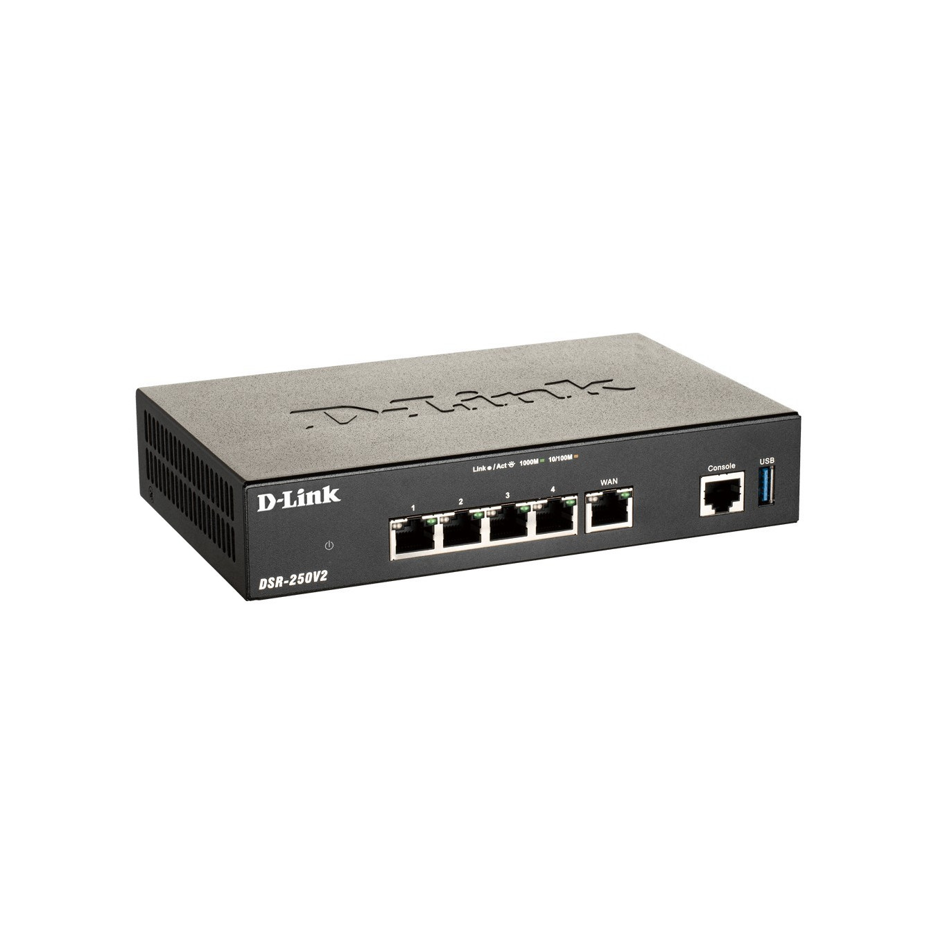 D-Link DSR-250V2 - VPN Security Router - Black, 5x GbE LAN, 1x USB 3.0, 75 VPN tunnels — Buy in Cyprus with Fast Delivery
