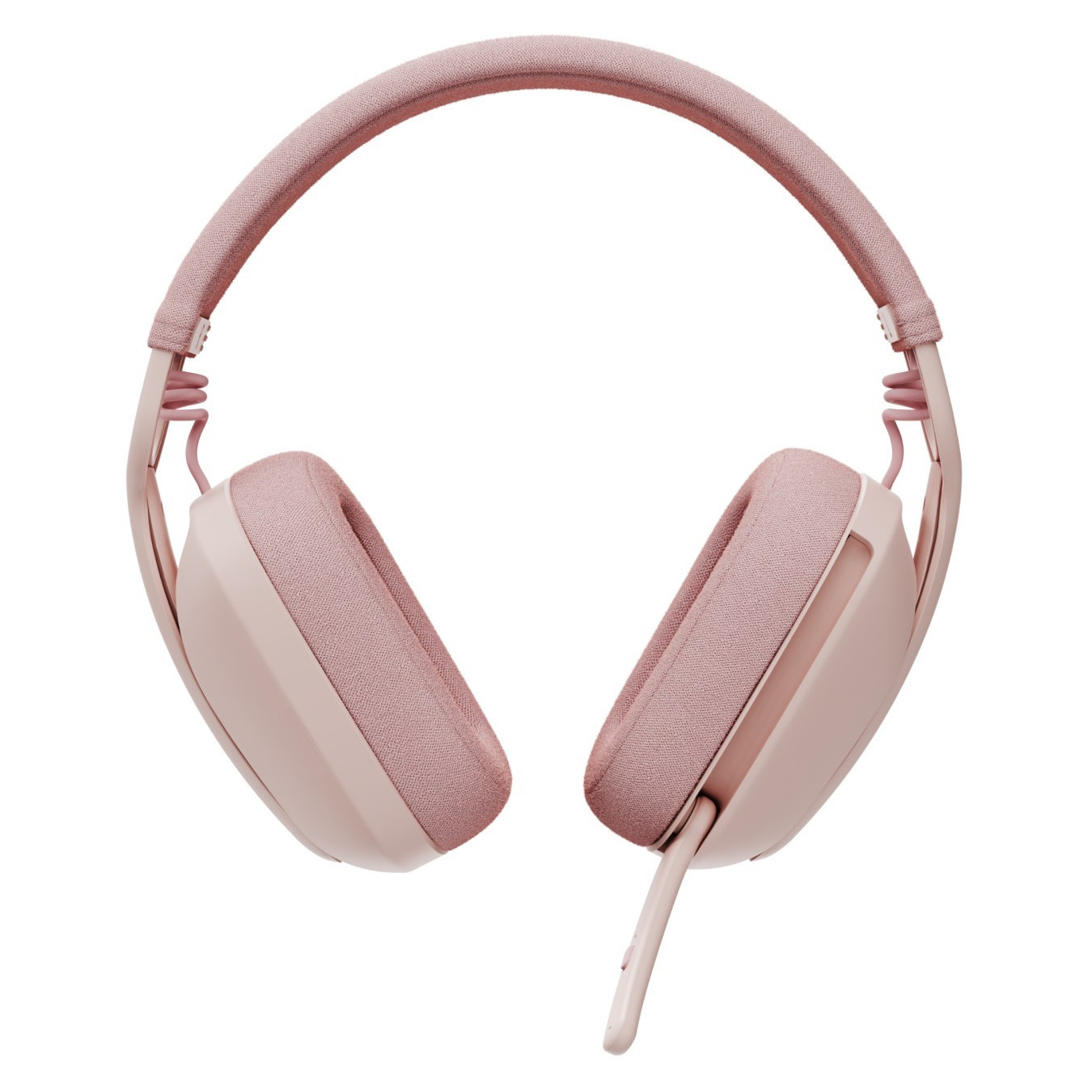 Logitech Zone Vibe 100 Wireless Over-Ear Headset - Bluetooth 5.2, Rose, 20h Battery, USB-A Receiver