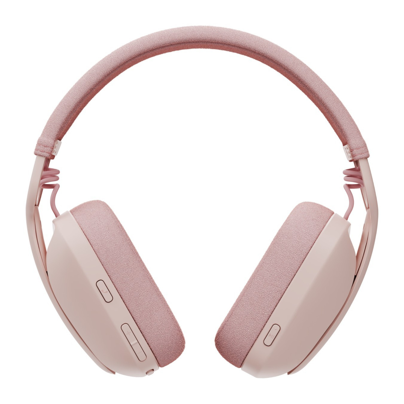 Logitech Zone Vibe 100 Wireless Over-Ear Headset - Bluetooth 5.2, Rose, 20h Battery, USB-A Receiver