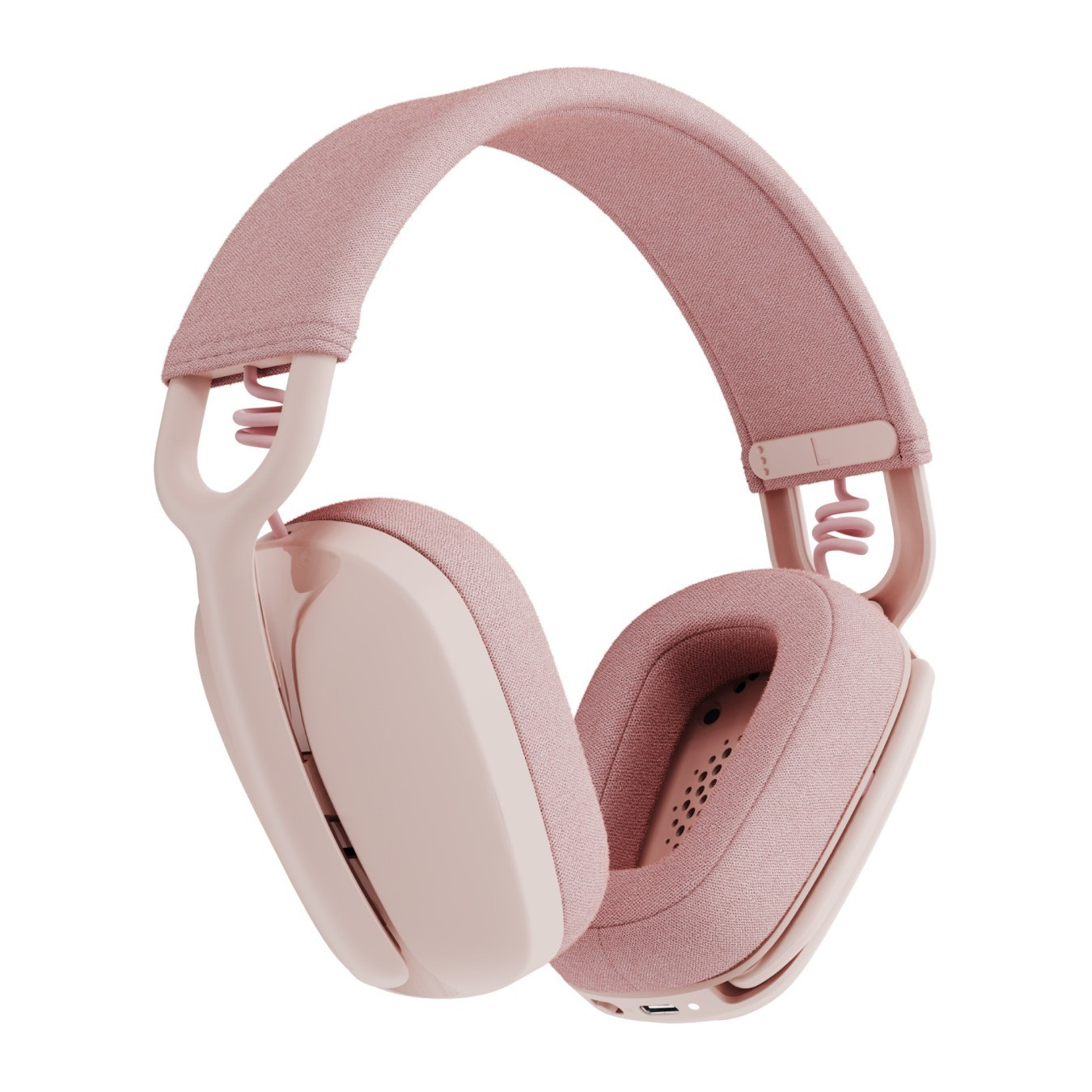 Logitech Zone Vibe 100 Wireless Over-Ear Headset - Bluetooth 5.2, Rose, 20h Battery, USB-A Receiver