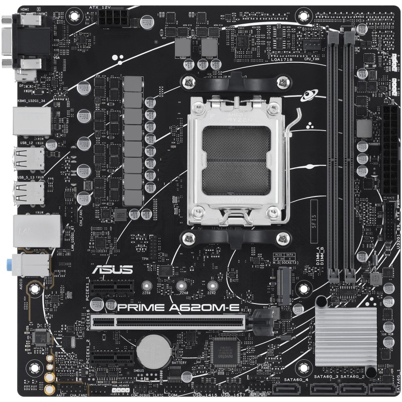 Buy ASUS Prime A620M-E-CSM - mATX AM5 Motherboard - AMD A620, DDR5, 2x DIMM, Up ... in Cyprus, Nicosia, Limassol, Larnaka, Pafos