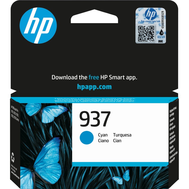 Buy HP 937 Original Ink Cartridge - 937 - Cyan, 800-page Standard Yield, Single ... in Cyprus, Nicosia, Limassol, Larnaka, Pafos