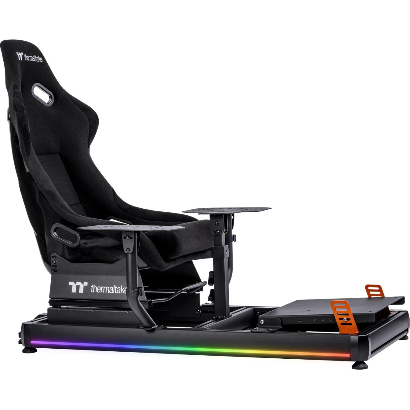 Thermaltake Flight Simulator Cockpit - GSC-F50-CPASBB-01 - Black Aluminum, 120 kg capacity, 12° seat tilt