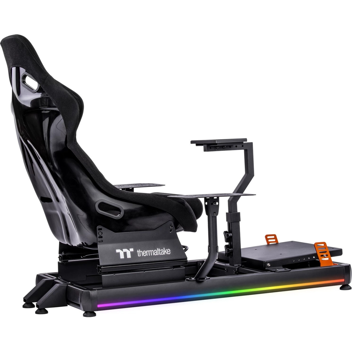 Thermaltake Flight Simulator Cockpit - GSC-F50-CPASBB-01 - Black Aluminum, 120 kg capacity, 12° seat tilt