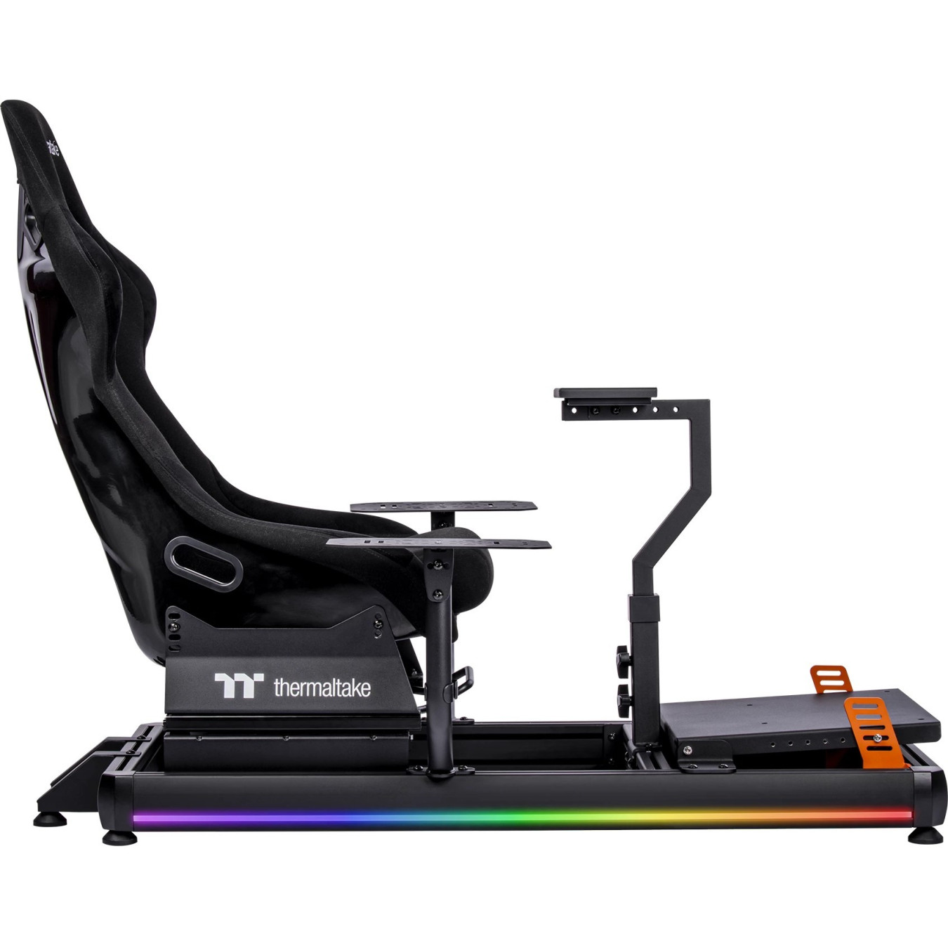 Thermaltake Flight Simulator Cockpit - GSC-F50-CPASBB-01 - Black Aluminum, 120 kg capacity, 12° seat tilt