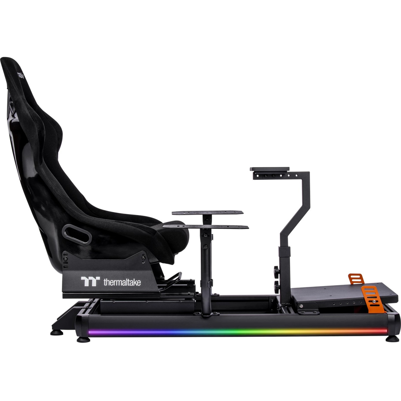 Thermaltake Flight Simulator Cockpit - GSC-F50-CPASBB-01 - Black Aluminum, 120 kg capacity, 12° seat tilt