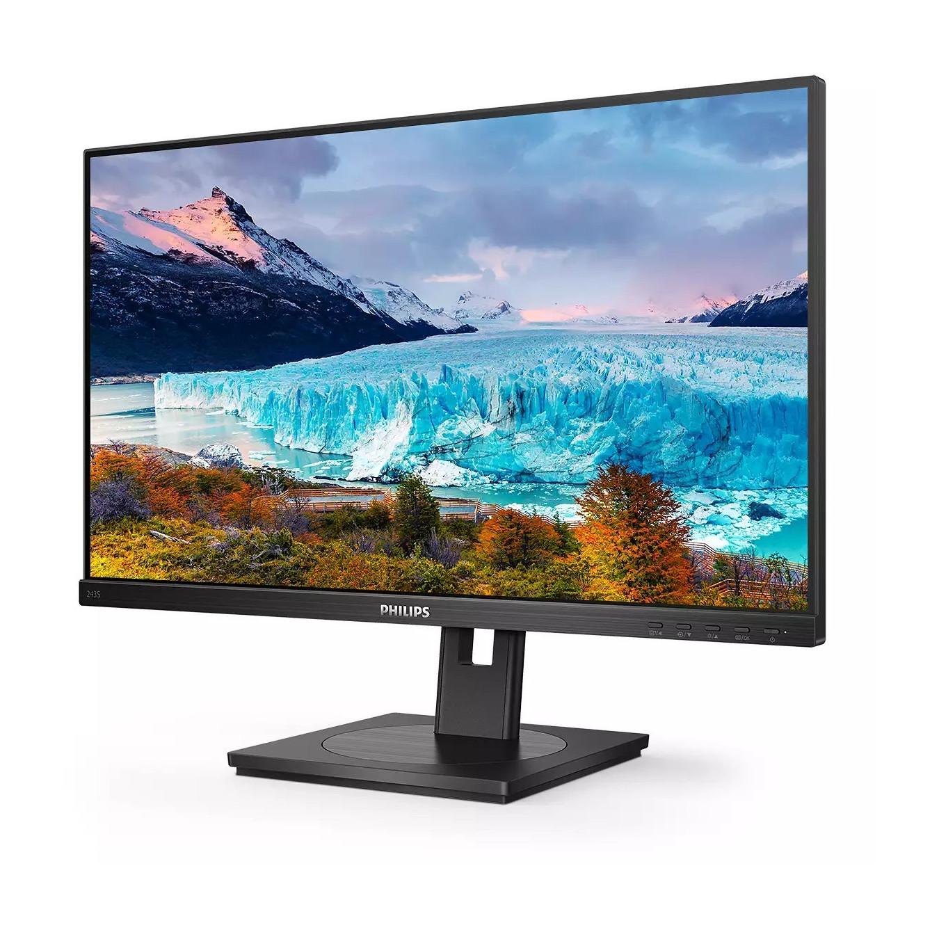 Philips 243S1/00 - 23.8 inch IPS Full HD Monitor, HDMI+DP+USB-C (65W PD), 75Hz, 4ms, Black — Buy in Cyprus with Fast Delivery