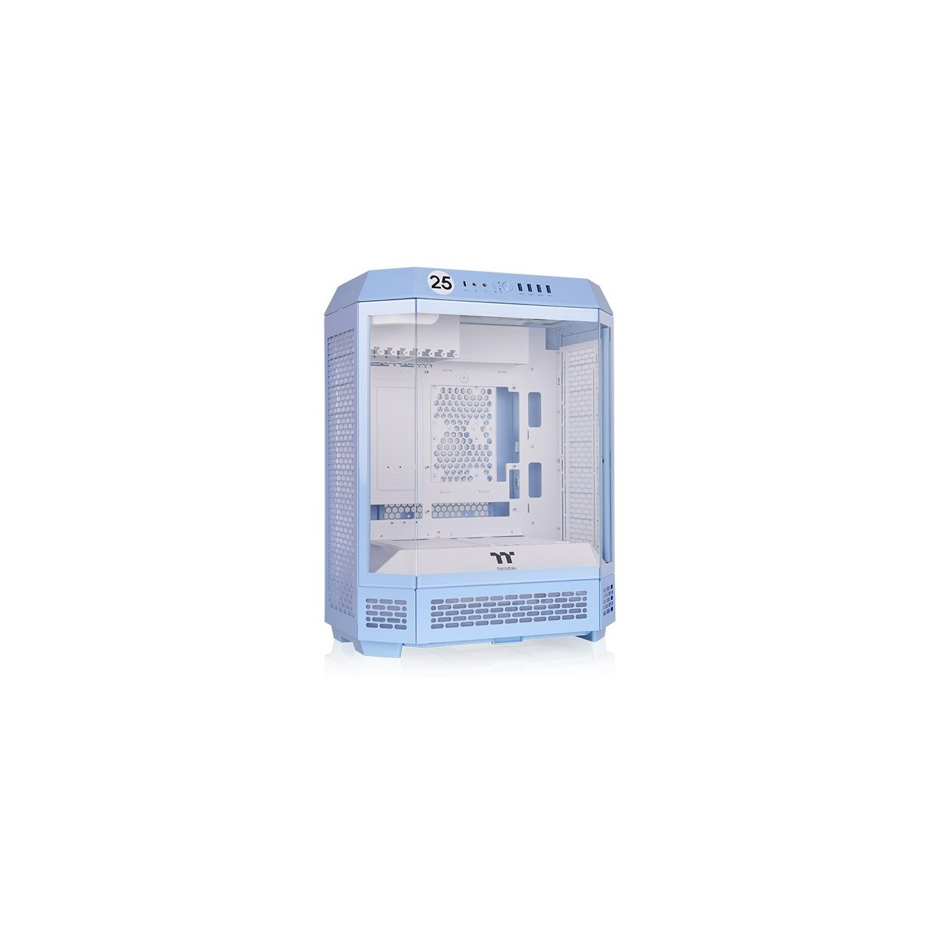 Thermaltake The Tower 600 - Hydrangea Blue - Mid Tower PC Case, Tempered Glass, RGB, ATX/mATX/Mini-ITX, Liquid Cooling
