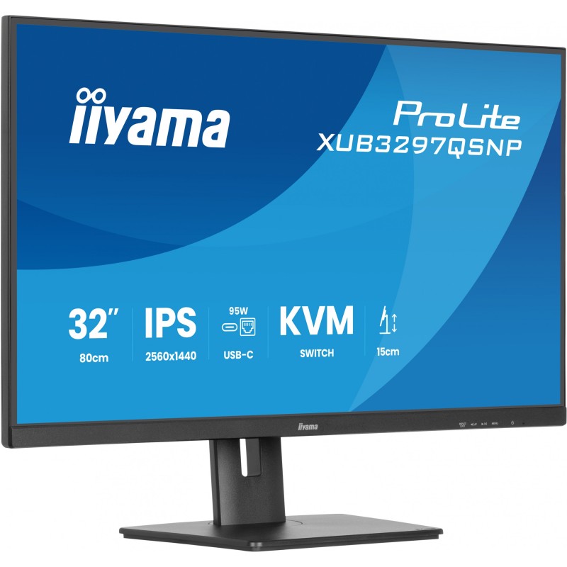 Buy iiyama ProLite XUB3297QSNP-B1 - 32-inch QHD IPS Monitor, USB-C 95W PD Dock, ... in Cyprus, Nicosia, Limassol, Larnaka, Pafos