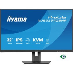 Buy iiyama ProLite XUB3297QSNP-B1 - 32-inch QHD IPS Monitor, USB-C 95W PD Dock, ... in Cyprus, Nicosia, Limassol, Larnaka, Pafos