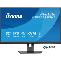 Buy iiyama ProLite XUB3297QSNP-B1 - 32-inch QHD IPS Monitor, USB-C 95W PD Dock, ... in Cyprus, Nicosia, Limassol, Larnaka, Pafos