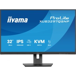 Buy iiyama ProLite XUB3297QSNP-B1 - 32-inch QHD IPS Monitor, USB-C 95W PD Dock, ... in Cyprus, Nicosia, Limassol, Larnaka, Pafos