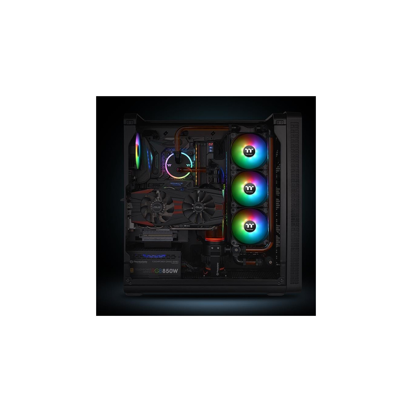 Thermaltake Pure 14 ARGB Sync Case Fan 3-Pack - CL-F080-PL14SW-A - 140mm Black, PWM ARGB — Buy in Cyprus with Fast Delivery