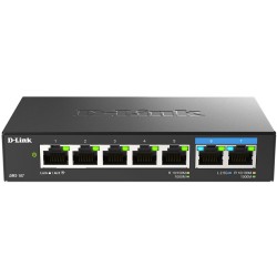 Buy D-Link DMS-107 - 7-Port Multi-Gigabit Unmanaged Switch (Black, Metal Housing) in Cyprus, Nicosia, Limassol, Larnaka, Pafos