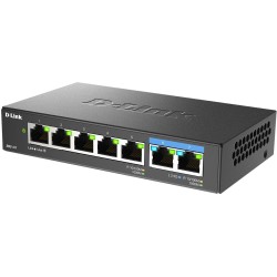 Buy D-Link DMS-107 - 7-Port Multi-Gigabit Unmanaged Switch (Black, Metal Housing) in Cyprus, Nicosia, Limassol, Larnaka, Pafos