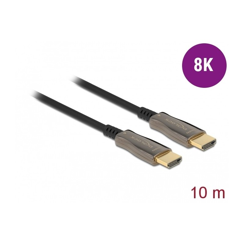 Buy DELOCK Active Optical HDMI Cable 10m - 8K@60Hz (48 Gbit/s), Ultra High Speed... in Cyprus, Nicosia, Limassol, Larnaka, Pafos
