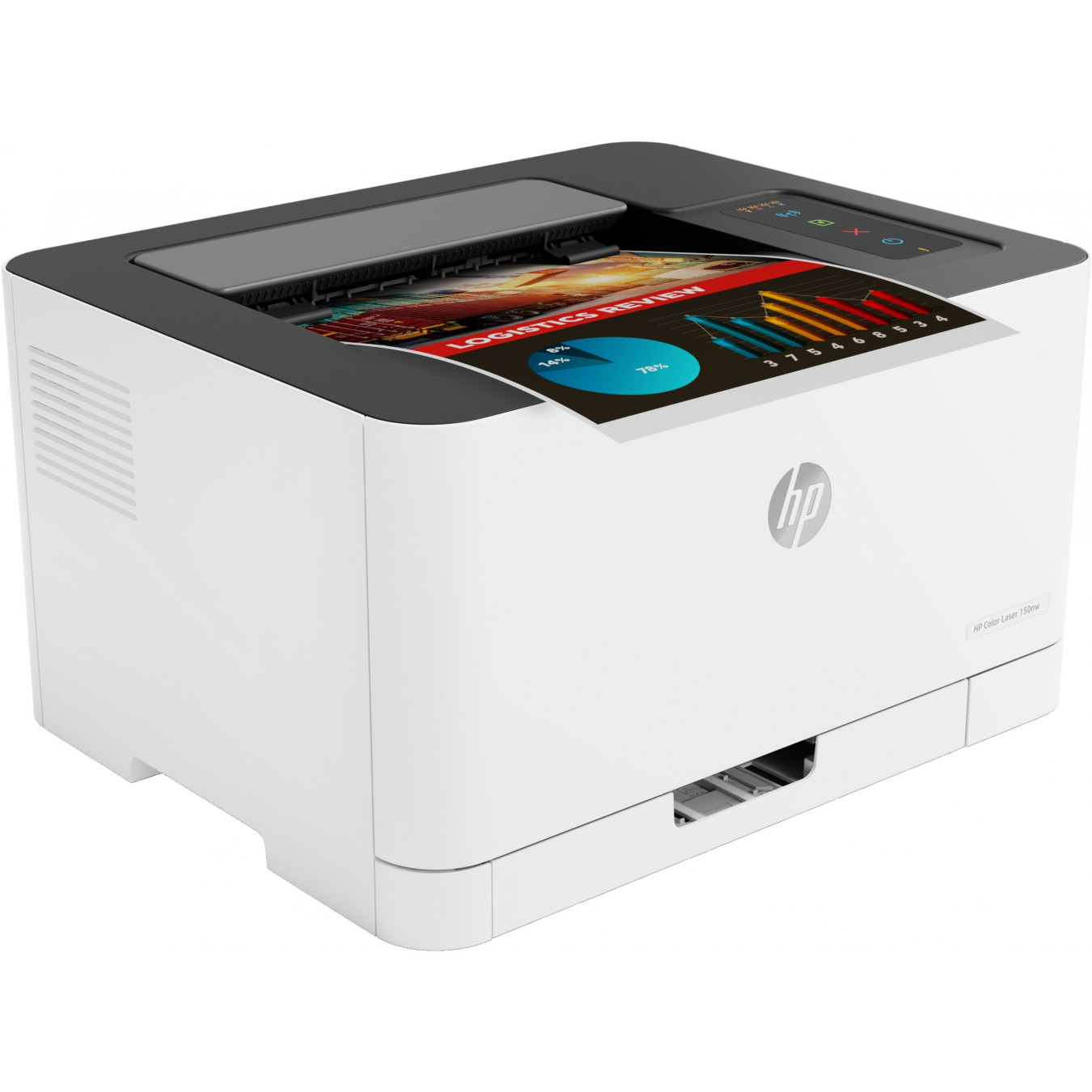 HP Color Laser 150nw - 150nw - A4 Color Laser Printer with Wi-Fi, Ethernet, USB 2.0, 64MB RAM, 400MHz, White