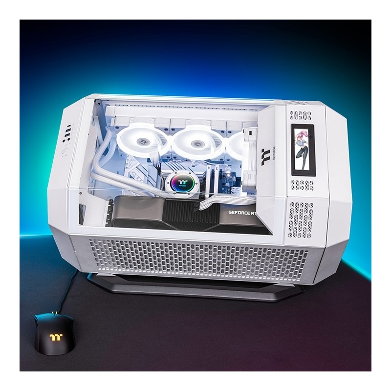 Buy Thermaltake The Tower 300 - Micro-ATX Snow White Case, Tempered Glass, Suppo... in Cyprus, Nicosia, Limassol, Larnaka, Pafos