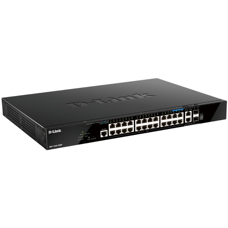 Buy D-Link DGS-1520-28MP/E - 28-Port L3 Smart Managed PoE+ Switch, 370W Budget, ... in Cyprus, Nicosia, Limassol, Larnaka, Pafos