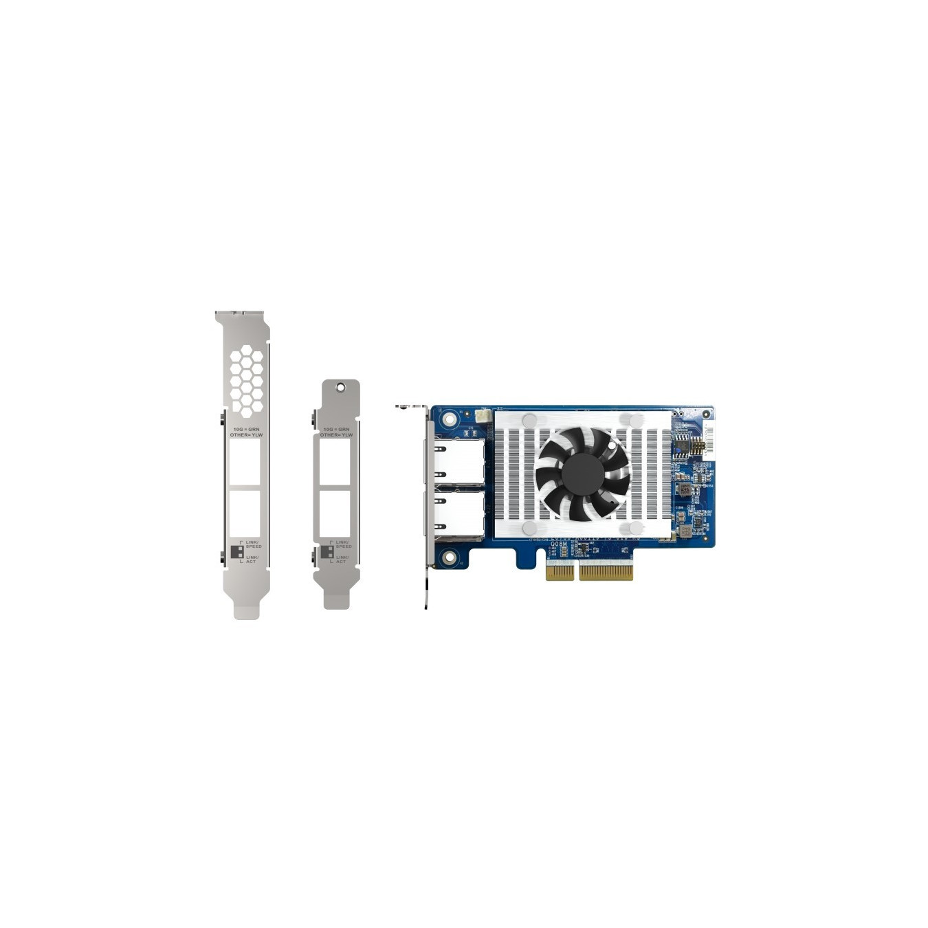 QNAP Network Adapter - QXG-10G2T-X710 - Dual RJ45 Gigabit PCIe 3.0 x4 NAS Ethernet Card — Buy in Cyprus with Fast Delivery