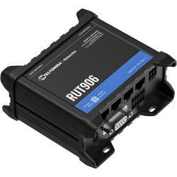 Buy Teltonika RUT906 - Industrial Dual‑SIM LTE Router - Black, 128MB RAM, 0.58... in Cyprus, Nicosia, Limassol, Larnaka, Pafos