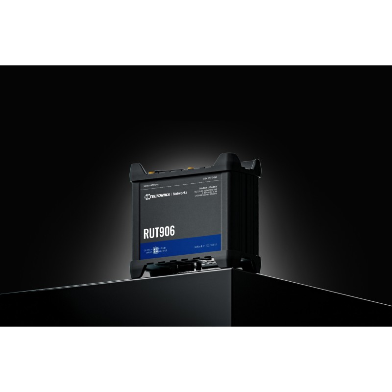 Buy Teltonika RUT906 - Industrial Dual‑SIM LTE Router - Black, 128MB RAM, 0.58... in Cyprus, Nicosia, Limassol, Larnaka, Pafos