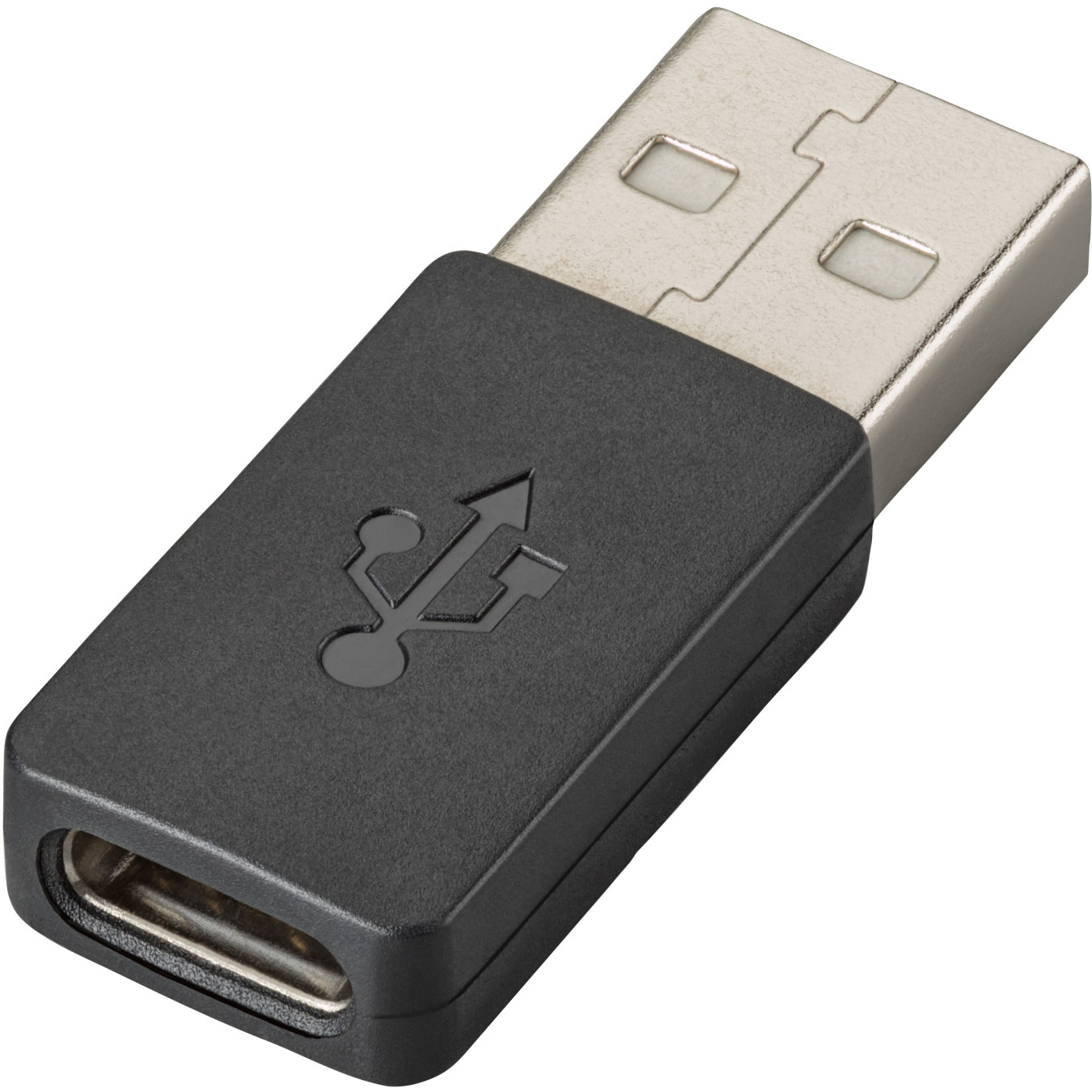 HP Poly USB-C to USB-A Adapter - Black - Compact USB-C to USB-A Connector — Buy in Cyprus with Fast Delivery