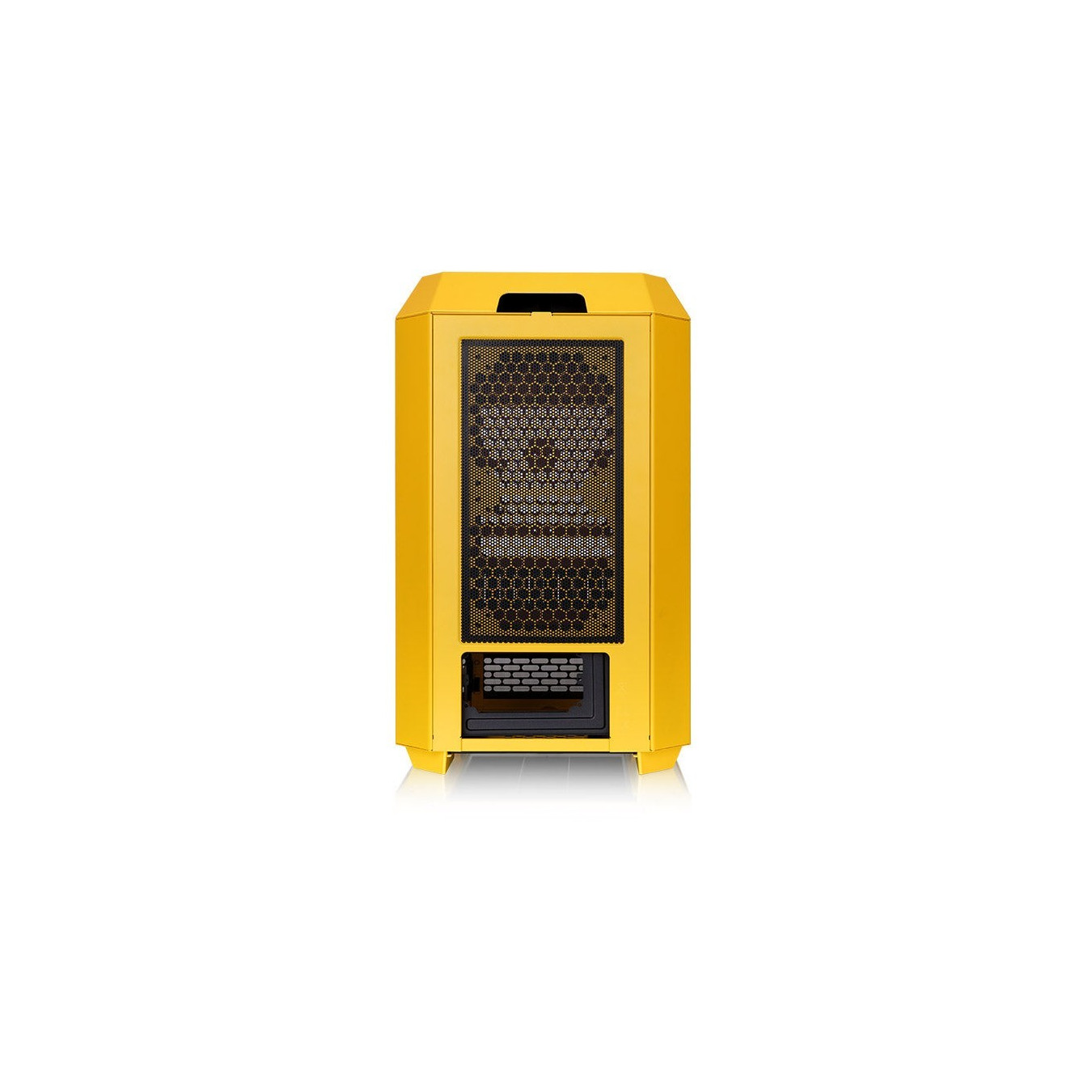 Thermaltake The Tower 250 - Butter Caramel Yellow - Mini-ITX Mini Tower PC with 3.9" LCD, 360mm GPU Support
