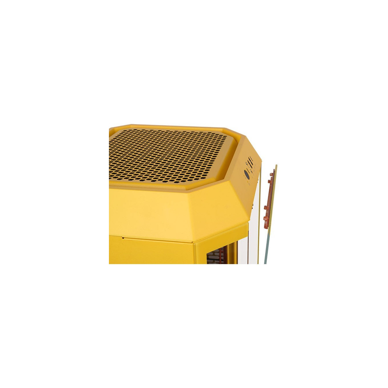 Thermaltake The Tower 250 - Butter Caramel Yellow - Mini-ITX Mini Tower PC with 3.9" LCD, 360mm GPU Support