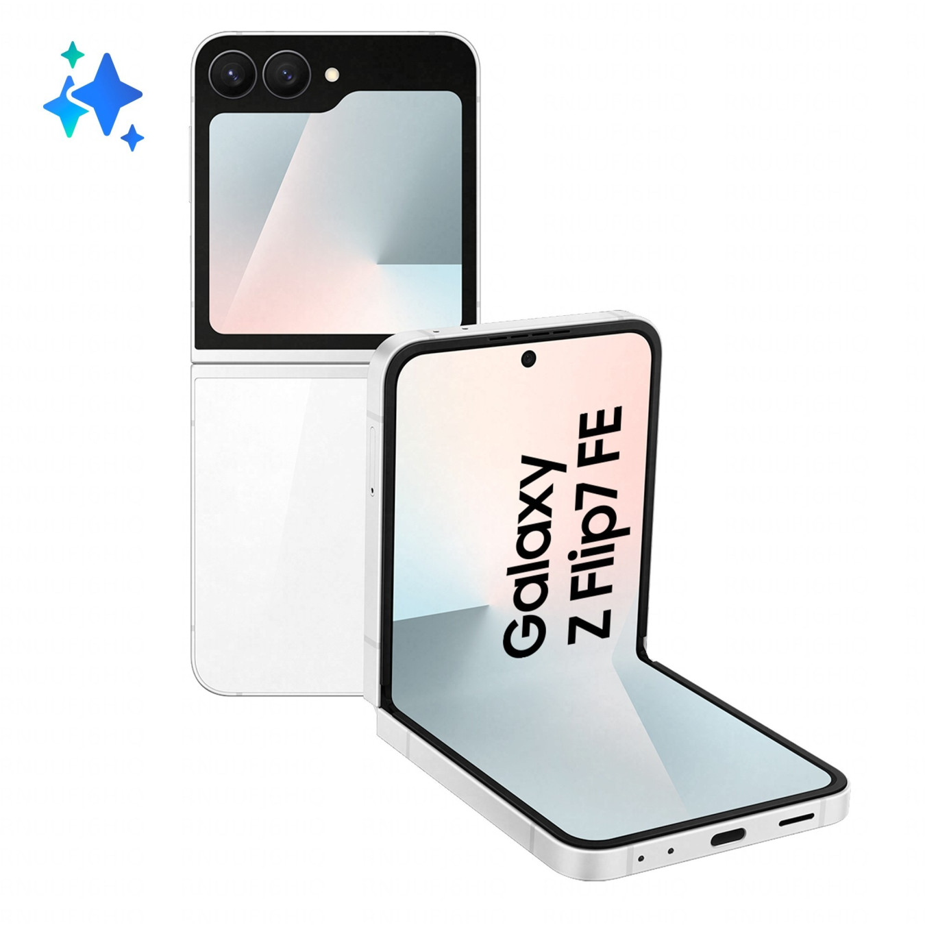 Samsung Galaxy Z Flip7 FE - White, 8GB RAM, 256GB Storage, Dual SIM, 5G — Buy in Cyprus with Fast Delivery